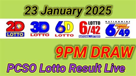 LIVE RESULT PCSO .